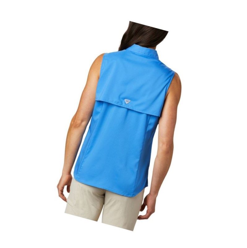 Columbia PFG Tamiami Sleeveless Gömlek Kadın Mavi | 03846-PCKE