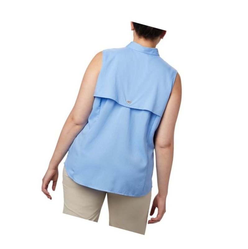 Columbia PFG Tamiami Sleeveless Plus Size Gömlek Kadın Beyaz | 84079-NWUJ