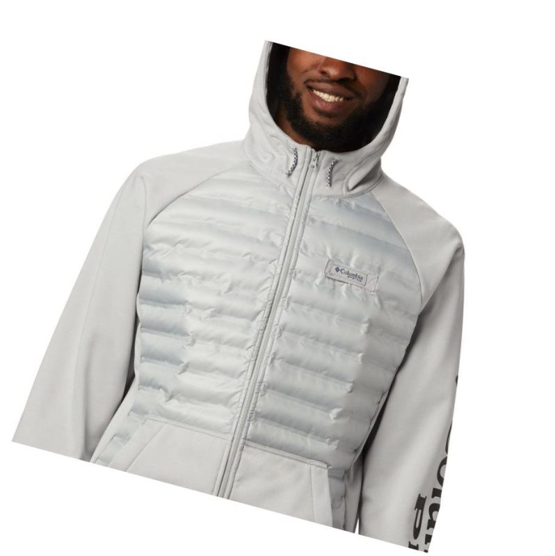 Columbia PFG Terminal Hybrid Insulated Kapşonlu Erkek Gri | 50731-OYUJ