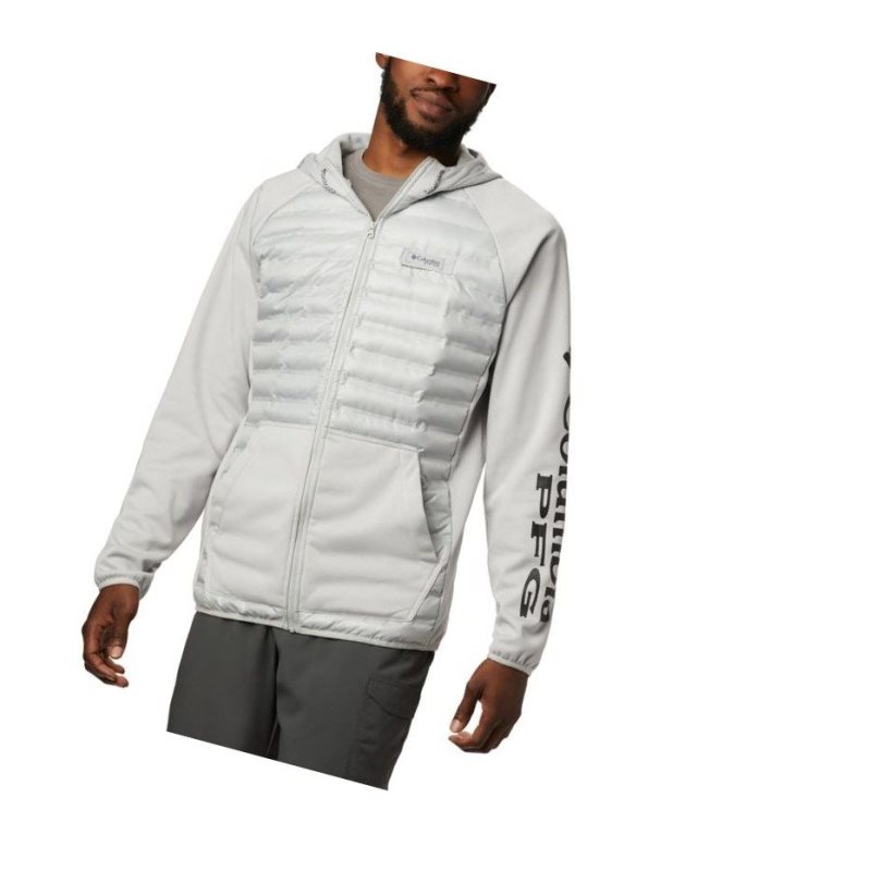 Columbia PFG Terminal Hybrid Insulated Kapşonlu Erkek Gri | 50731-OYUJ