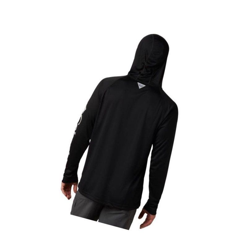 Columbia PFG Terminal Tackle Big Kapşonlu Erkek Siyah Gri | 75930-RBOQ