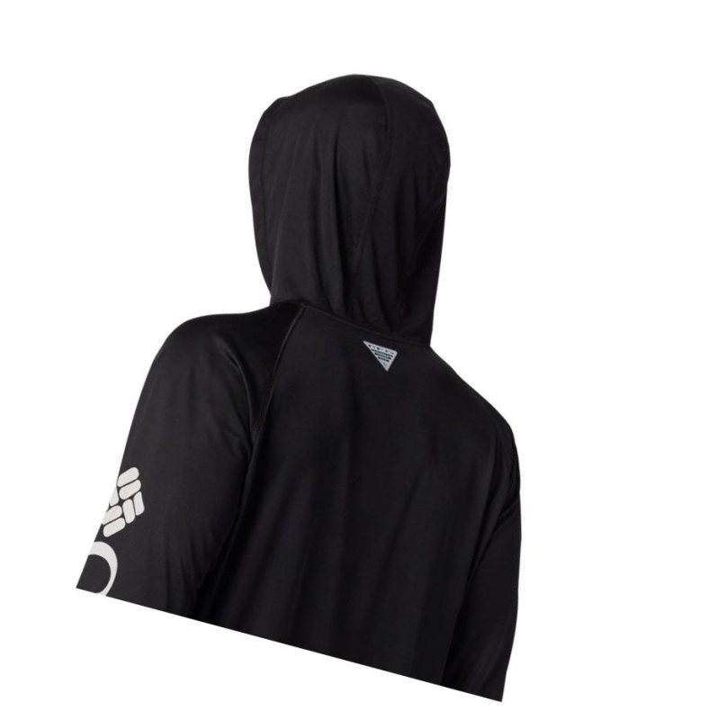 Columbia PFG Terminal Tackle Big Kapşonlu Erkek Siyah Gri | 75930-RBOQ