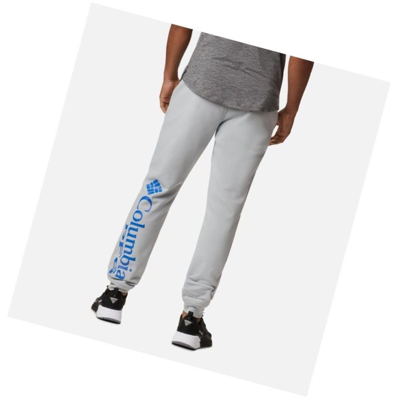 Columbia PFG Terminal Tackle Fleece Jogger Pantolon Erkek Gri Mavi | 18734-IYSC