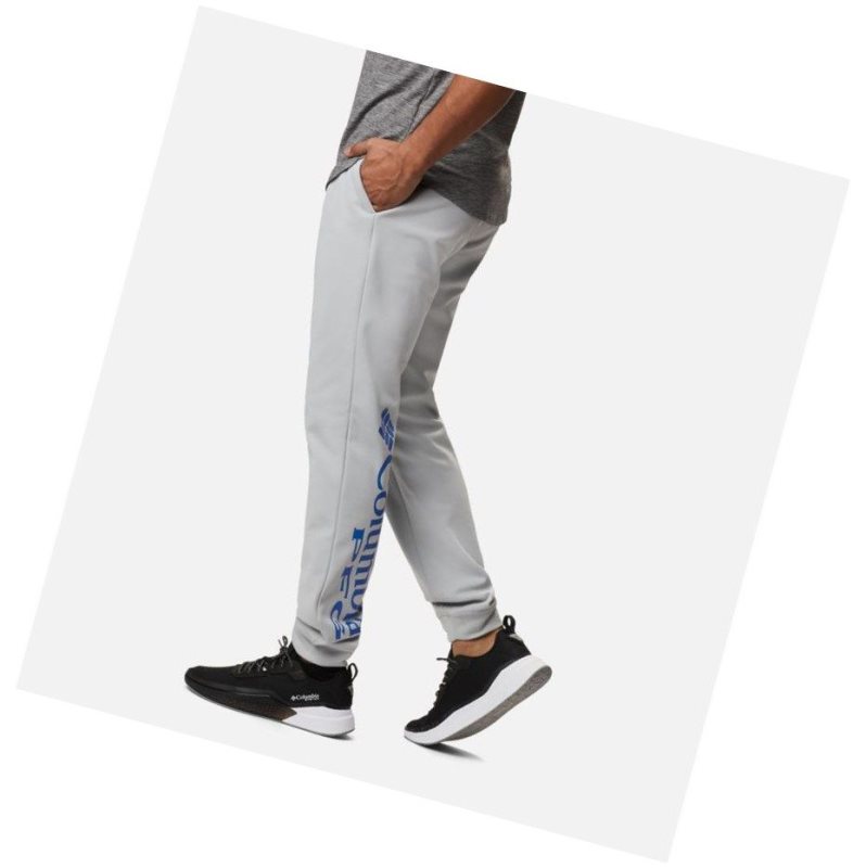 Columbia PFG Terminal Tackle Fleece Jogger Pantolon Erkek Gri Mavi | 18734-IYSC