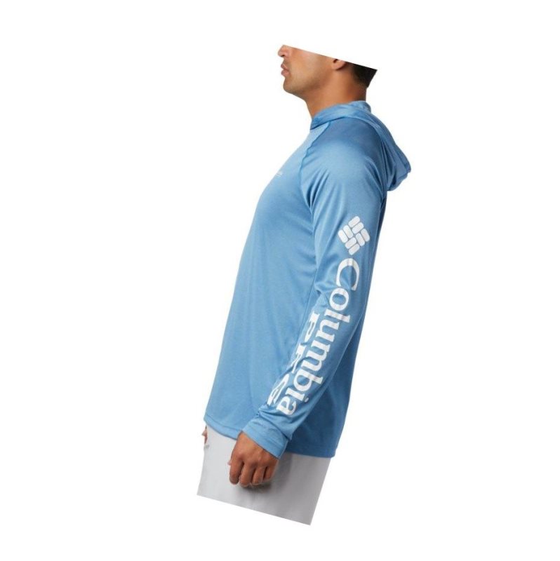 Columbia PFG Terminal Tackle Heather Kapşonlu Erkek Beyaz | 40283-OXQR