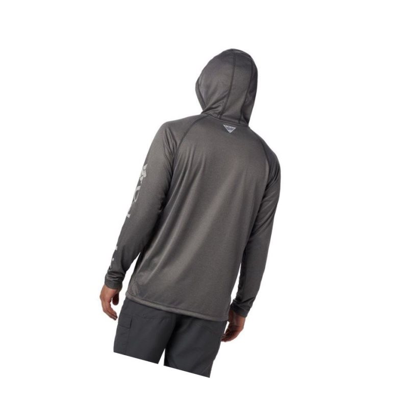 Columbia PFG Terminal Tackle Heather Kapşonlu Erkek Gri | 89374-OZKD