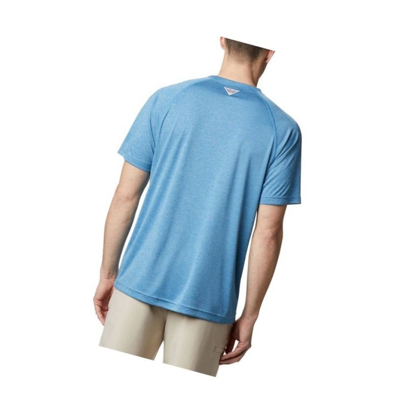 Columbia PFG Terminal Tackle Heather Short Sleeve Tişört Erkek Beyaz | 81270-QOKA