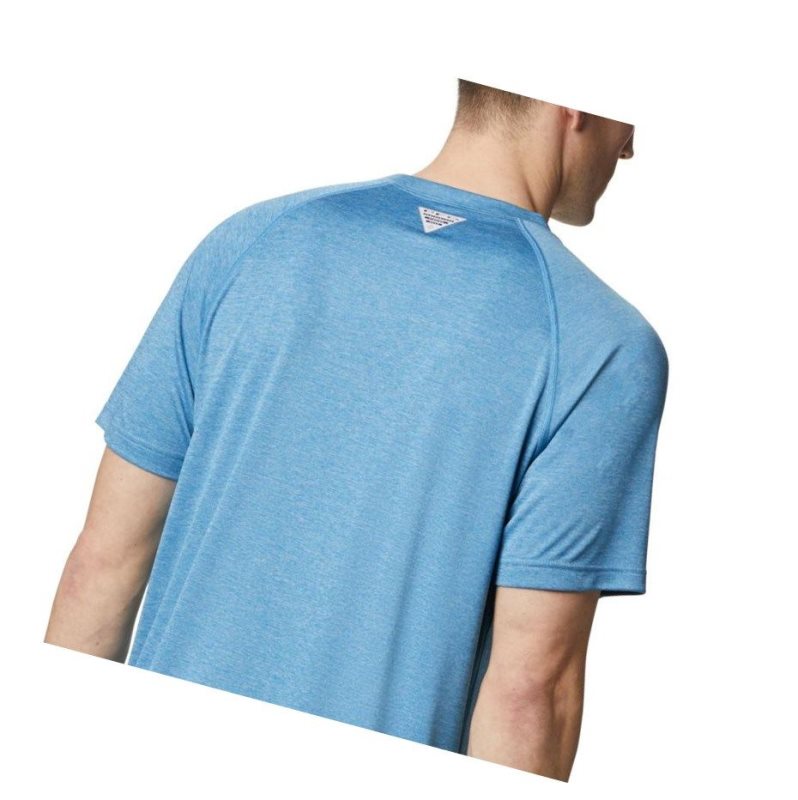 Columbia PFG Terminal Tackle Heather Short Sleeve Tişört Erkek Beyaz | 81270-QOKA
