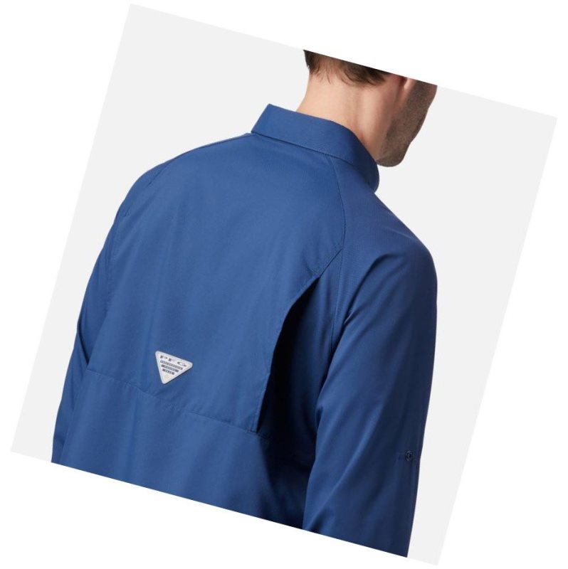Columbia PFG Terminal Tackle Long Sleeve Woven Gömlek Erkek Koyu Gri | 68047-CETY