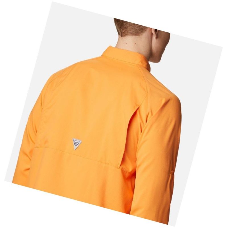 Columbia PFG Terminal Tackle Long Sleeve Woven Gömlek Erkek Turuncu | 23879-DZNM