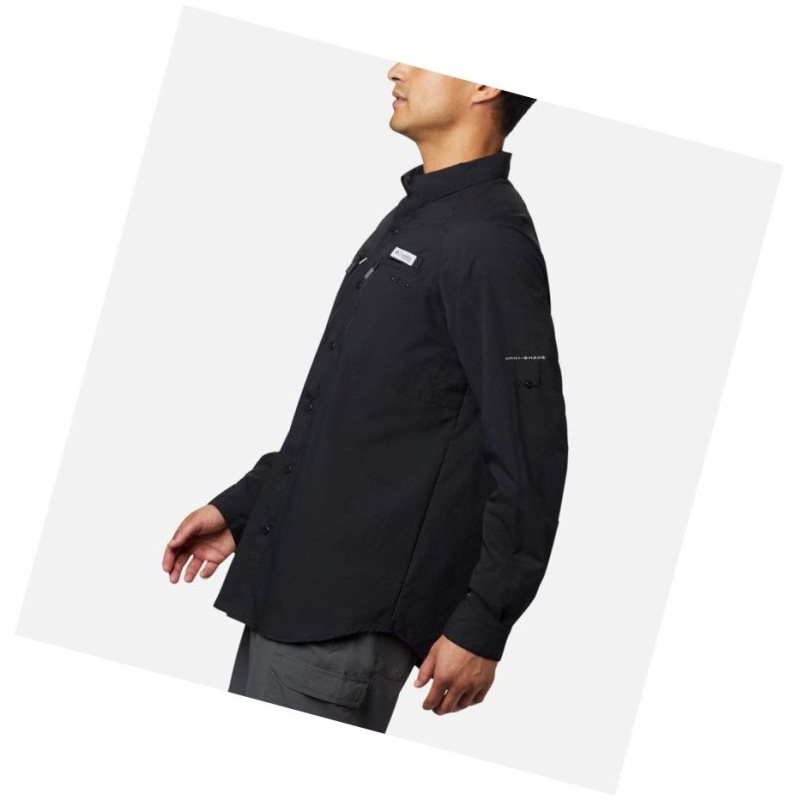 Columbia PFG Terminal Tackle Long Sleeve Woven Gömlek Erkek Siyah | 02314-JART
