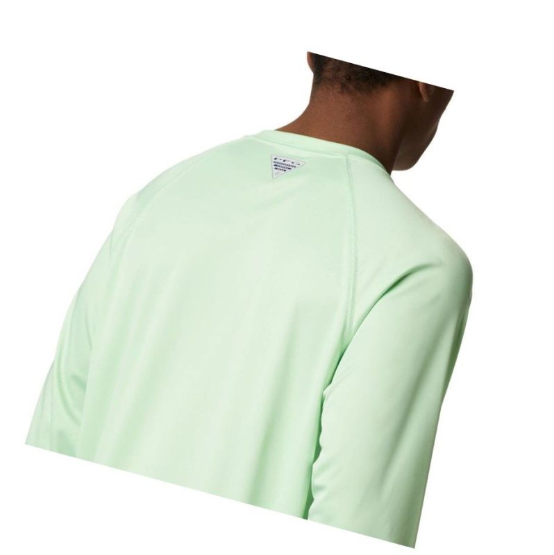 Columbia PFG Terminal Tackle Long Sleeve Sweatshirt Erkek Mavi | 85913-SNYU
