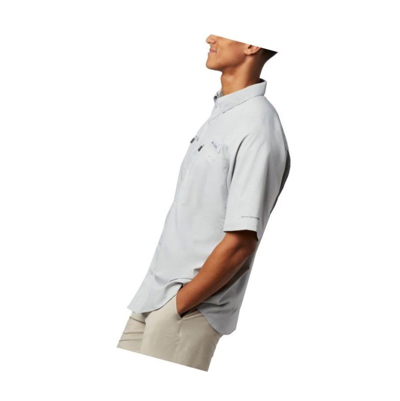 Columbia PFG Terminal Tackle Short Sleeve Woven Gömlek Erkek Gri | 78354-DBOT