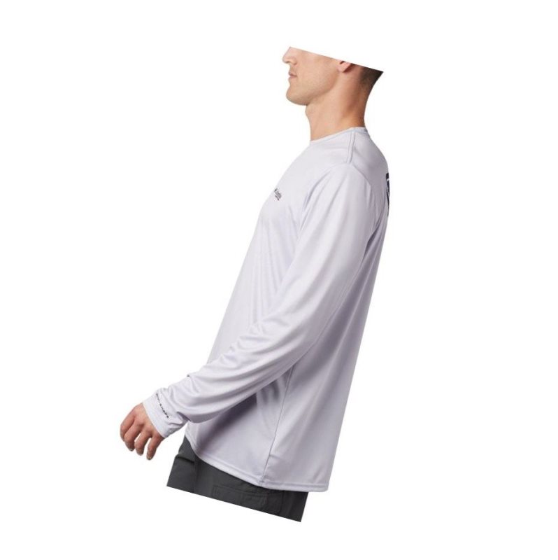 Columbia PFG Terminal Tackle State Triangle Long Sleeve Sweatshirt Erkek Gri | 61983-ORTS
