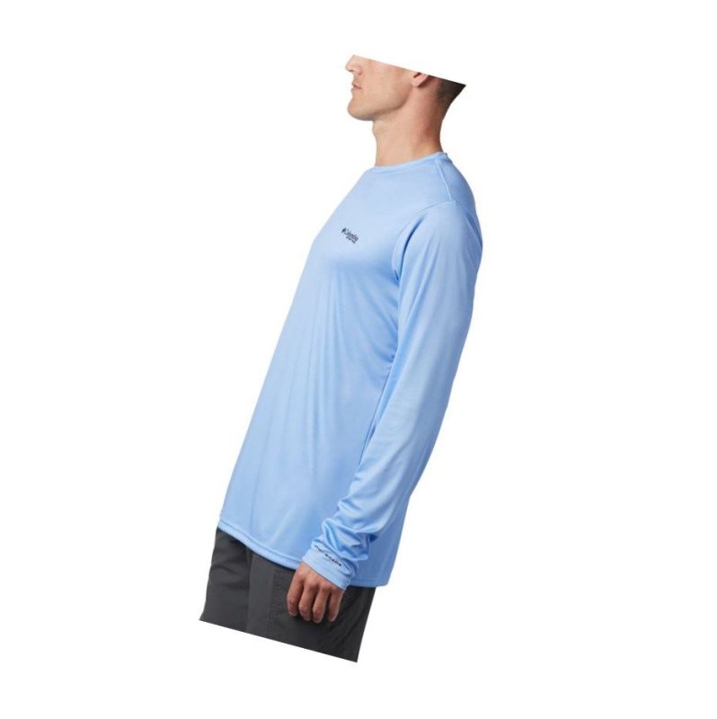 Columbia PFG Terminal Tackle State Triangle Long Sleeve Sweatshirt Erkek Beyaz | 94308-SFZT