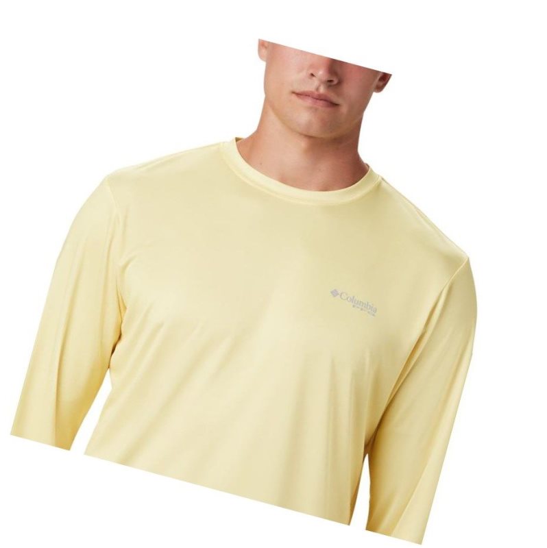 Columbia PFG Terminal Tackle State Triangle Long Sleeve Sweatshirt Erkek Turuncu | 19678-JGXV