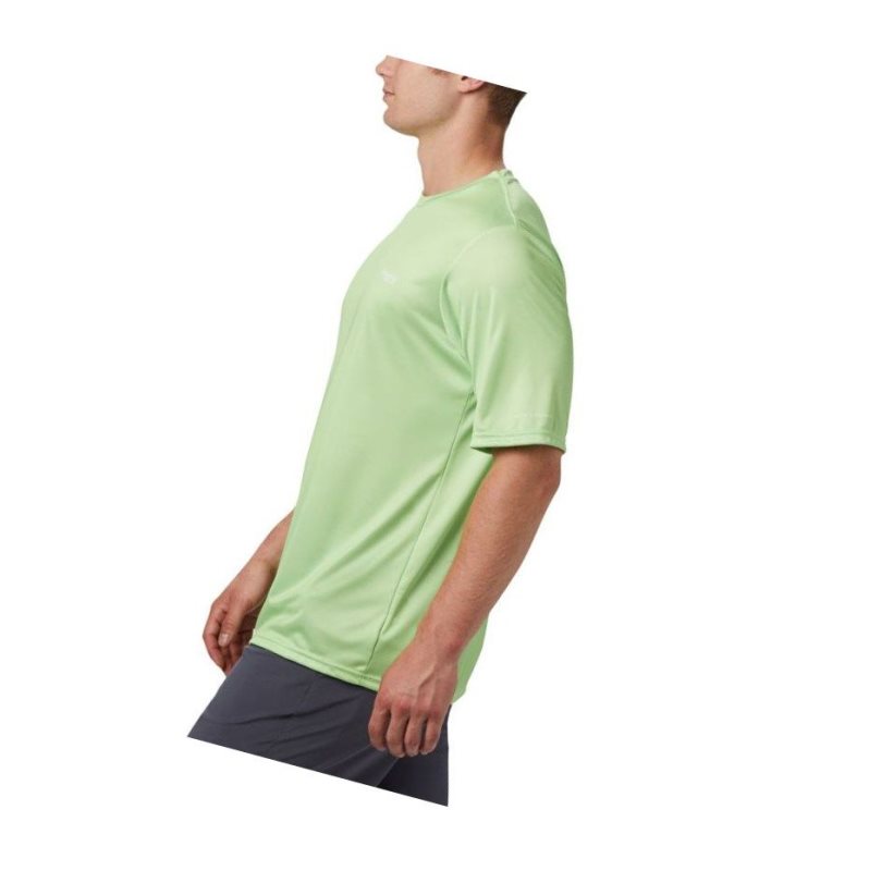 Columbia PFG Terminal Tackle Tribal Fish Short Sleeve Tişört Erkek Açık Yeşil | 59368-UMDG