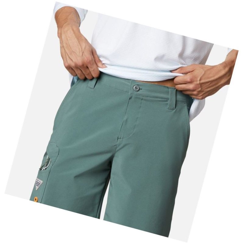 Columbia PFG Terminal Tackle Şort Erkek Mavi | 38695-POIH