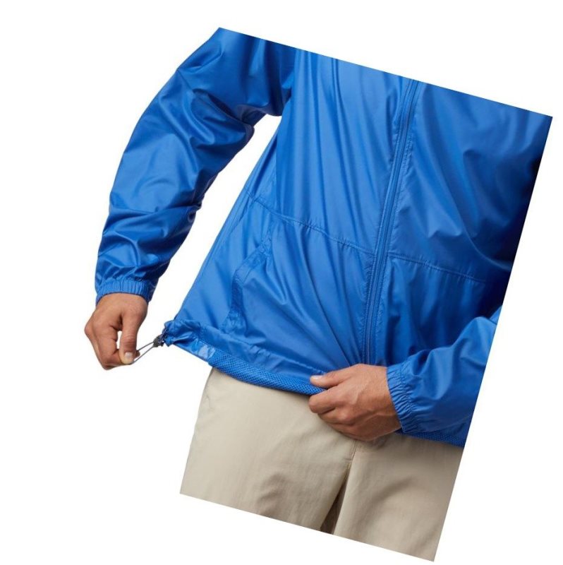 Columbia PFG Three Streams Windbreaker Mont Erkek Mavi | 74152-CUVD