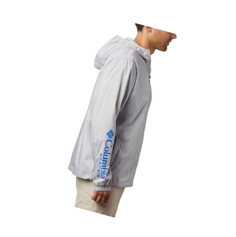 Columbia PFG Three Streams Windbreaker Mont Erkek Gri | 01483-EWCB