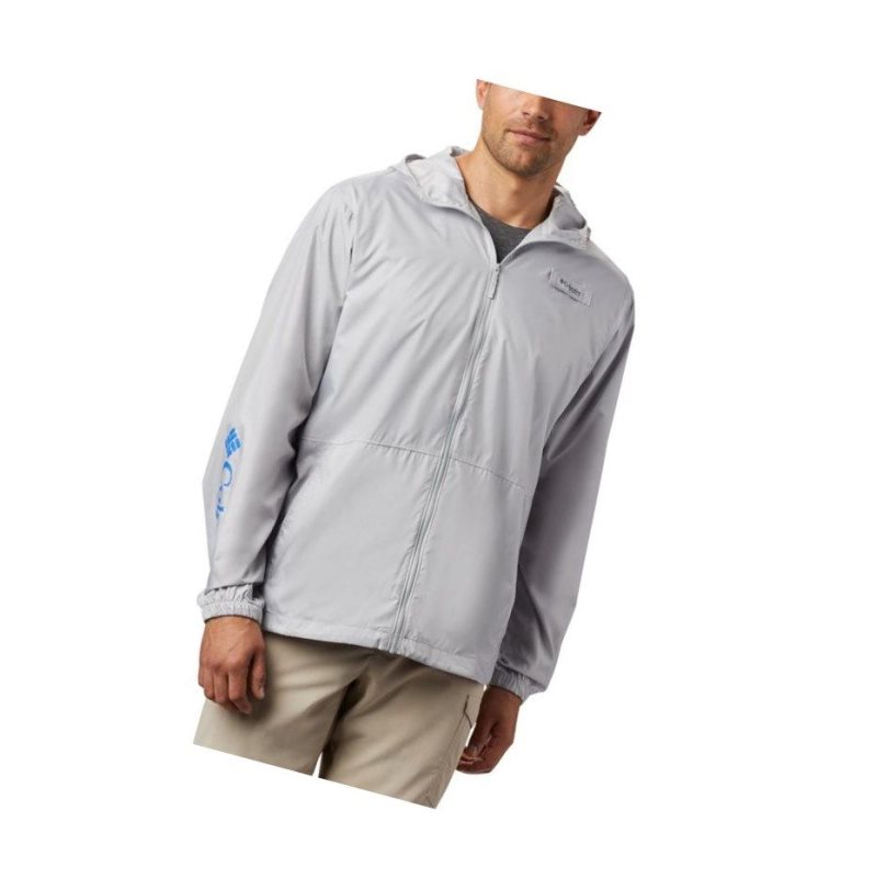 Columbia PFG Three Streams Windbreaker Mont Erkek Gri | 01483-EWCB