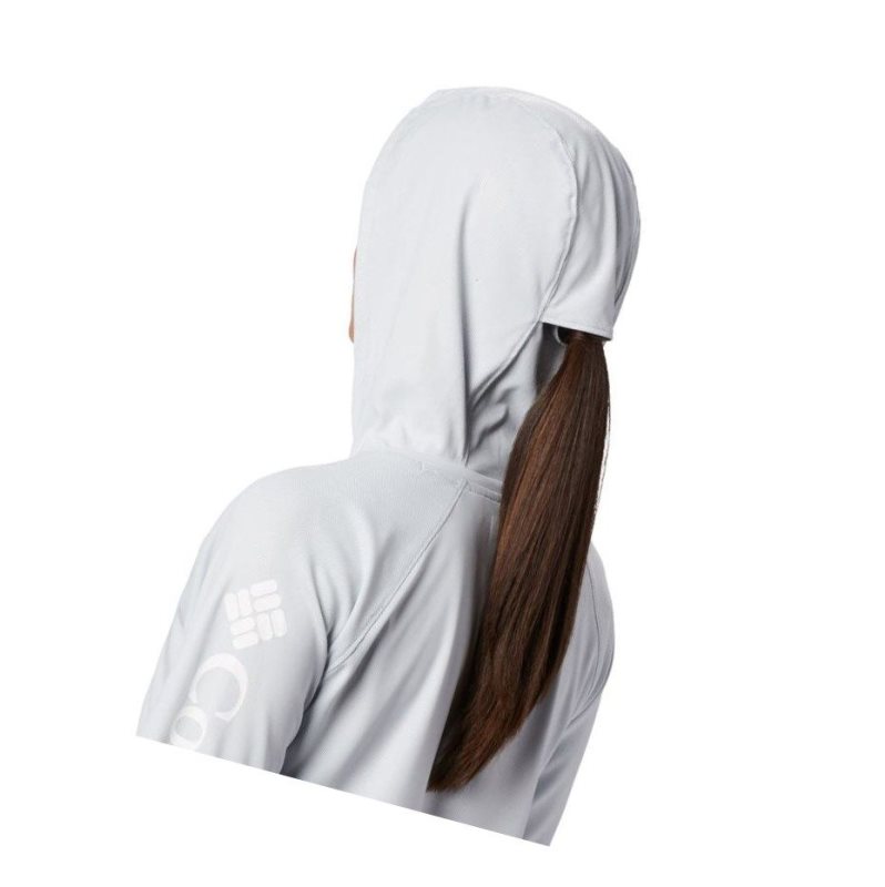 Columbia PFG Tidal Deflector Kapşonlu Kadın Gri | 82394-LOFN