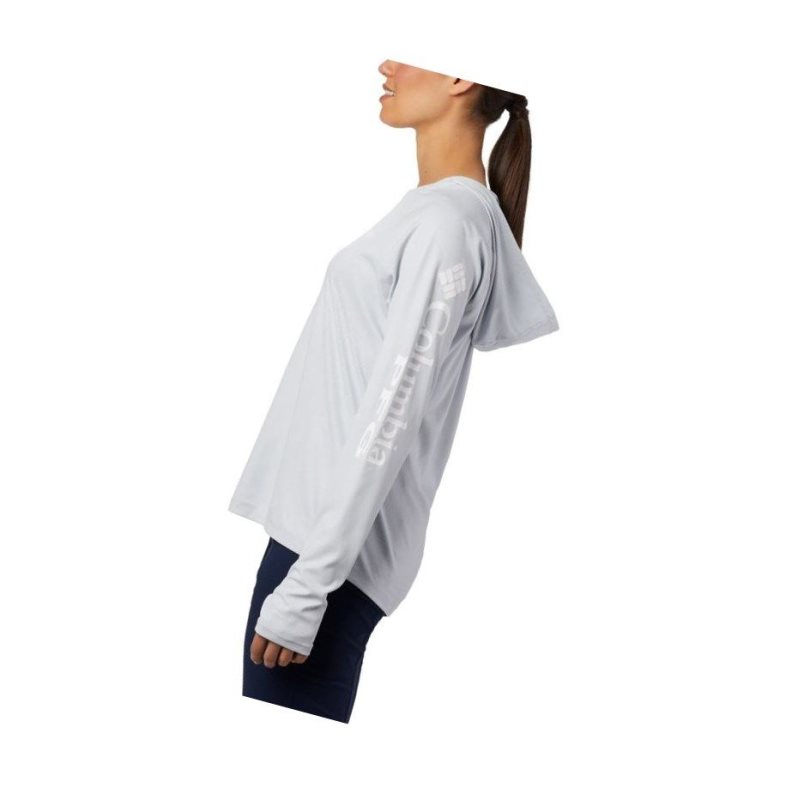 Columbia PFG Tidal Deflector Kapşonlu Kadın Gri | 82394-LOFN