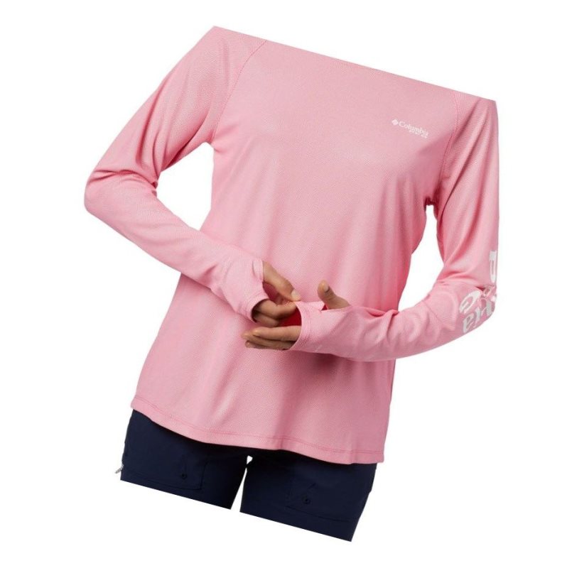 Columbia PFG Tidal Deflector Kapşonlu Kadın Pembe | 78594-DJSQ