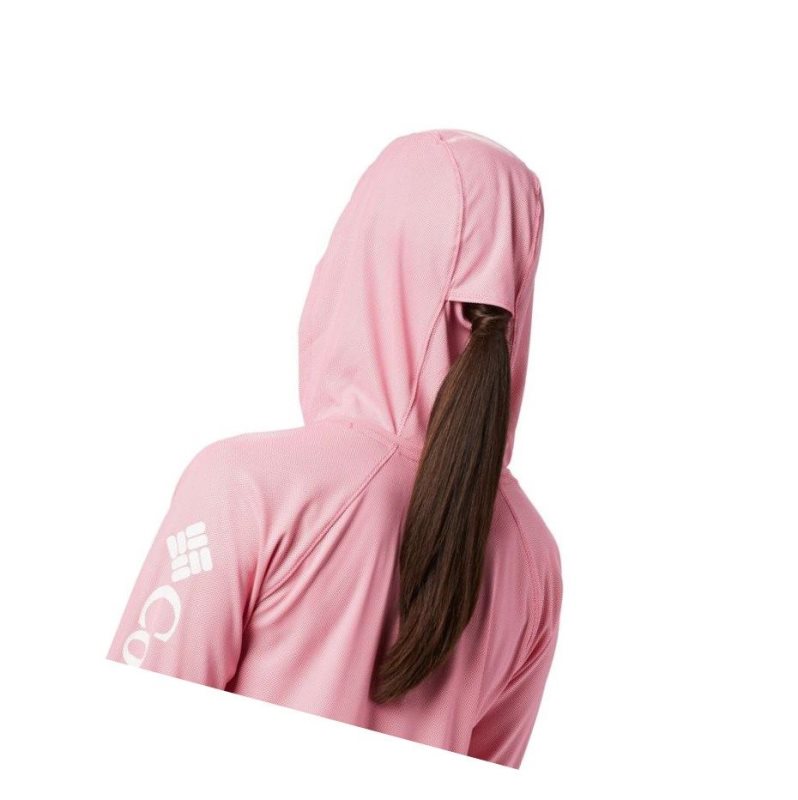 Columbia PFG Tidal Deflector Kapşonlu Kadın Pembe | 78594-DJSQ