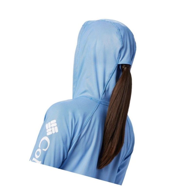 Columbia PFG Tidal Deflector Kapşonlu Kadın Mavi | 57218-PXAM