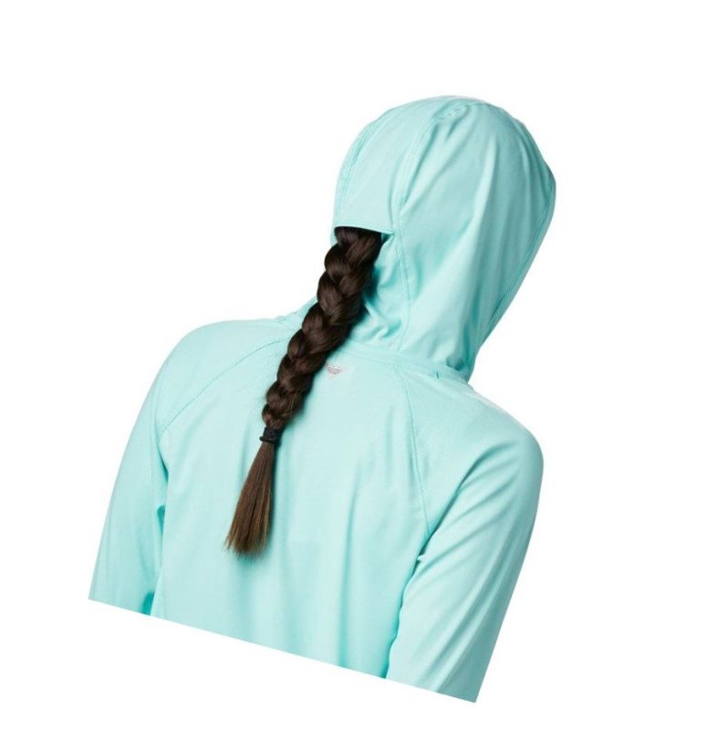 Columbia PFG Tidal Deflector Kapşonlu Kadın Mavi | 91230-LAHN