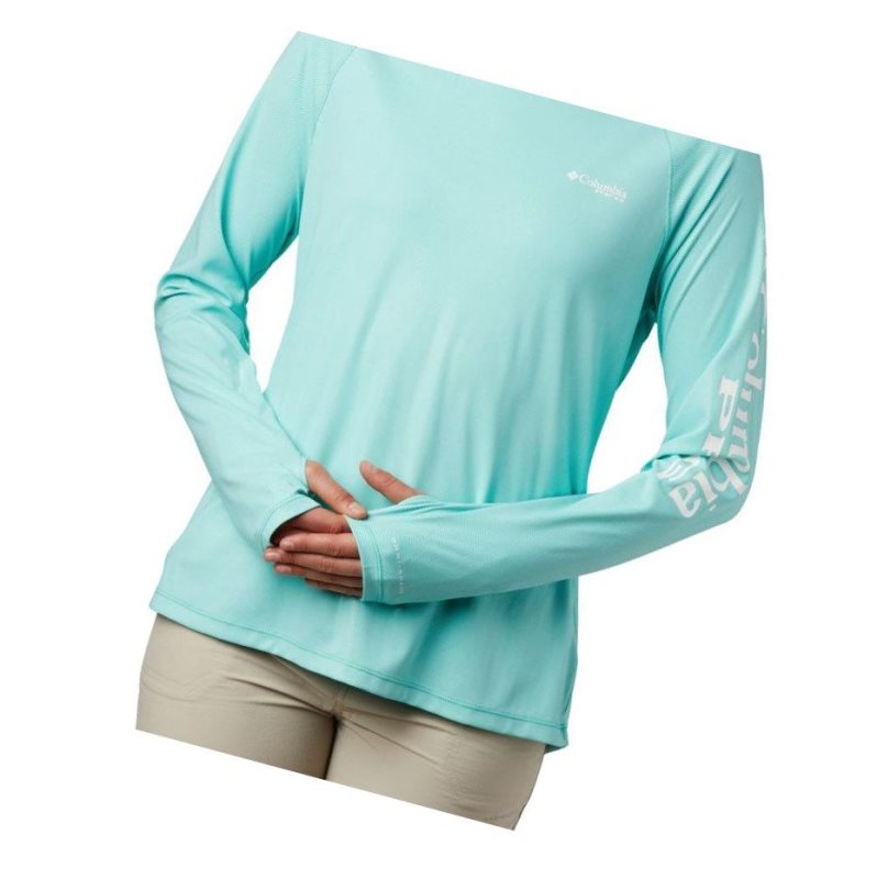 Columbia PFG Tidal Deflector Kapşonlu Kadın Mavi | 91230-LAHN