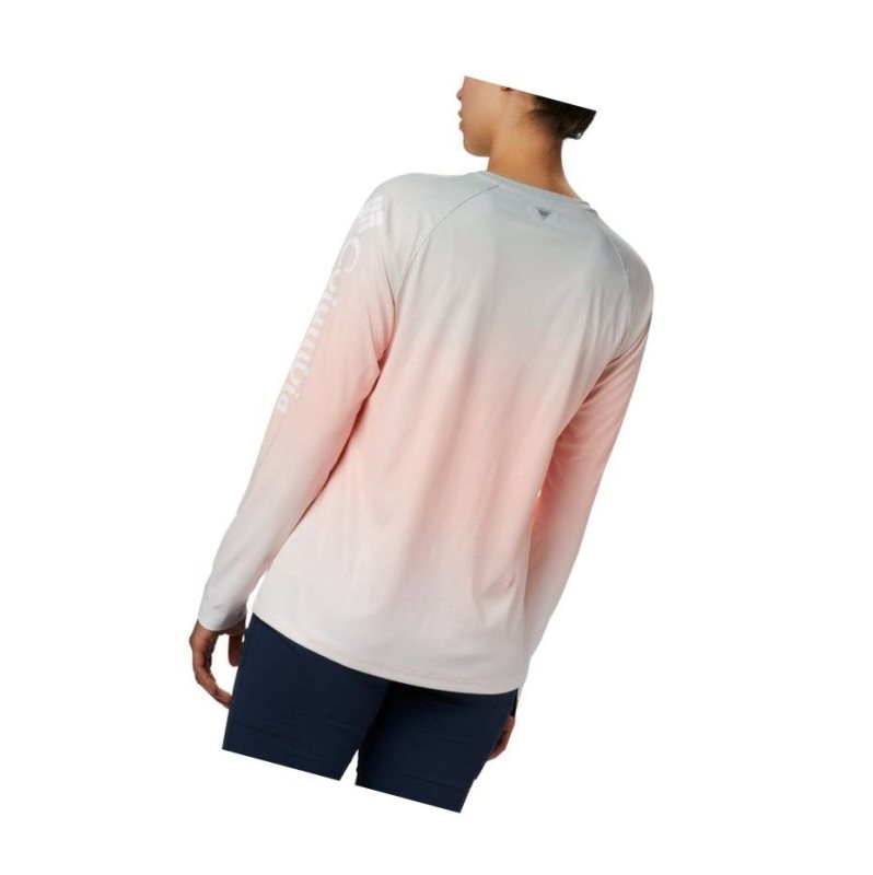 Columbia PFG Tidal Deflector Long Sleeve Sweatshirt Kadın Pembe | 69531-MBIL