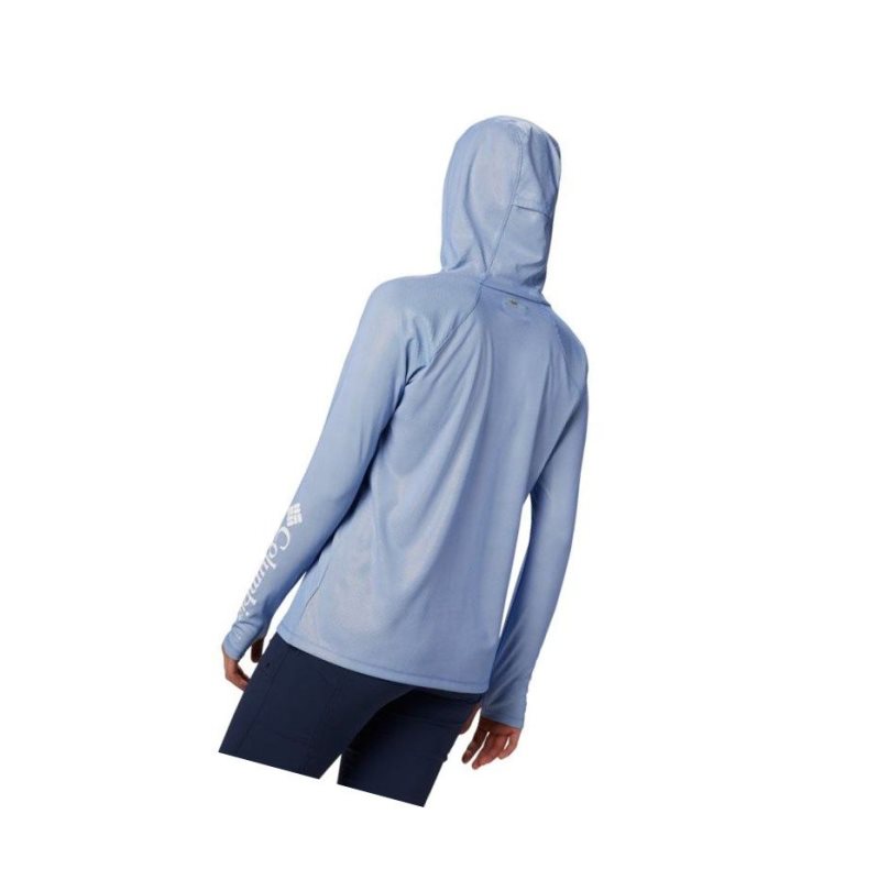 Columbia PFG Tidal Deflector Zero Kapşonlu Kadın Mavi Gri | 57834-YVEN