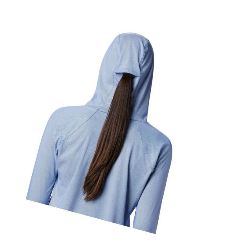 Columbia PFG Tidal Deflector Zero Kapşonlu Kadın Mavi Gri | 57834-YVEN