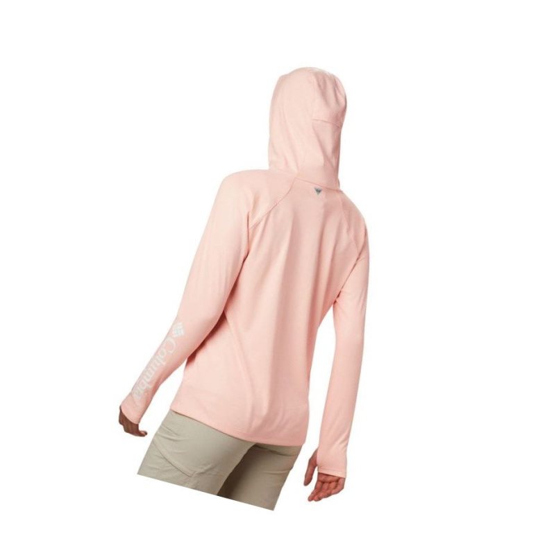 Columbia PFG Tidal Deflector Zero Kapşonlu Kadın Pembe Gri | 16598-IMPX