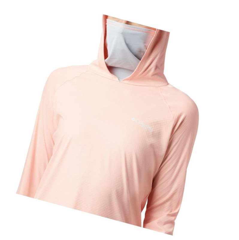 Columbia PFG Tidal Deflector Zero Kapşonlu Kadın Pembe Gri | 16598-IMPX