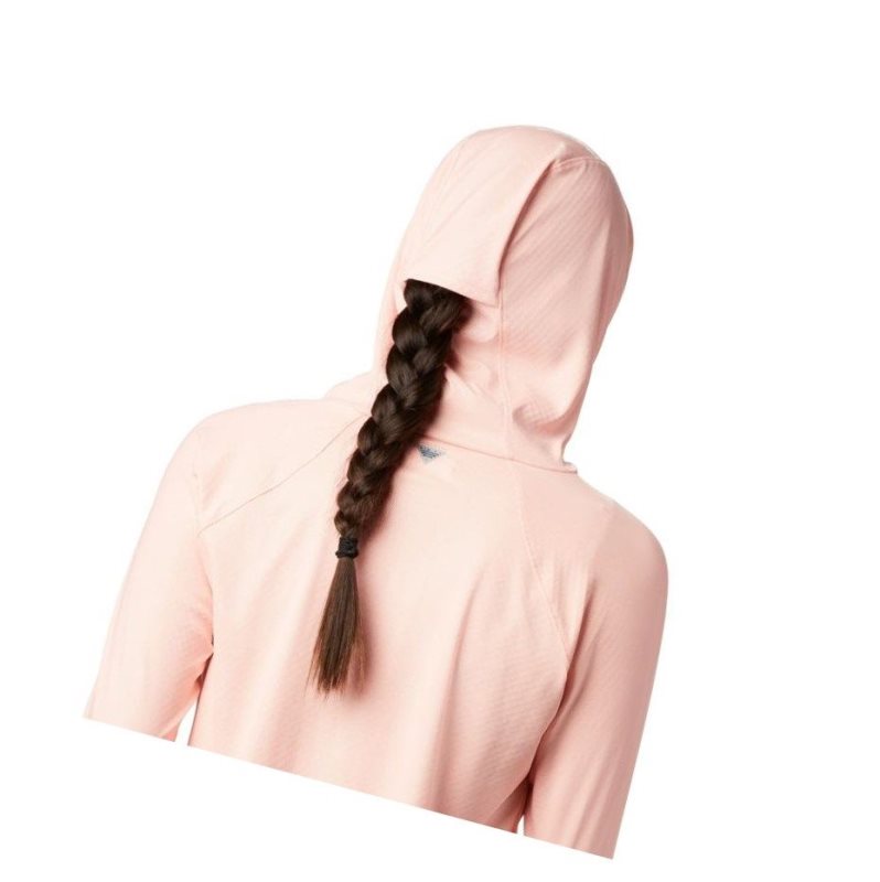 Columbia PFG Tidal Deflector Zero Kapşonlu Kadın Pembe Gri | 16598-IMPX