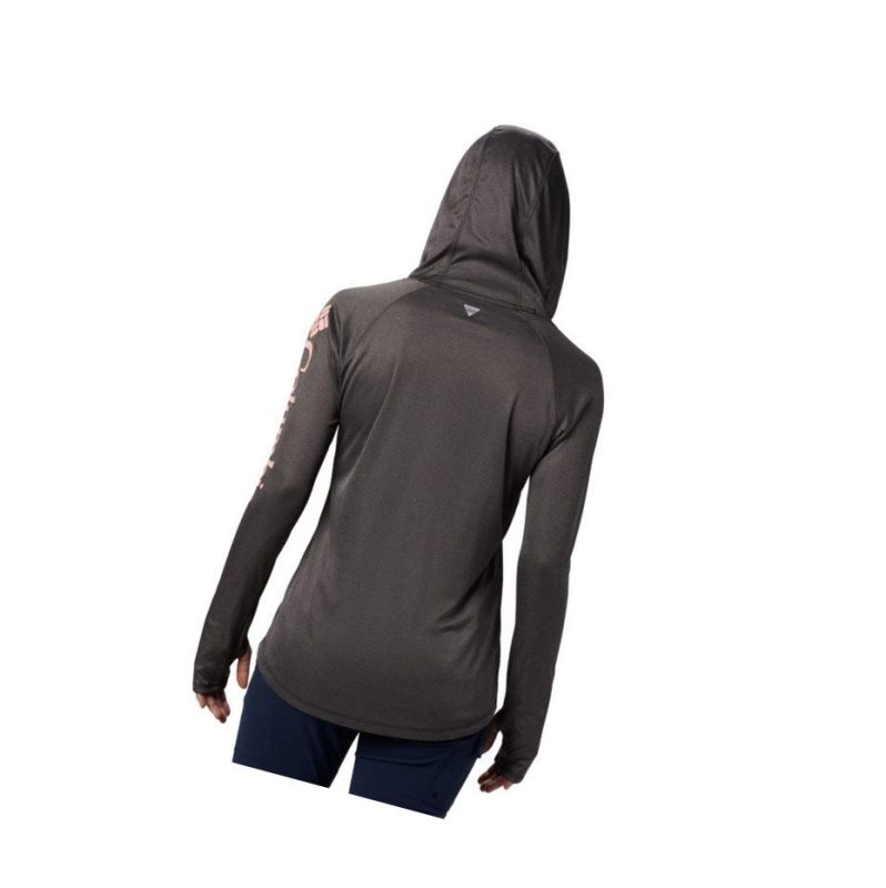 Columbia PFG Tidal Heather Kapşonlu Kadın Siyah Pembe | 92713-RULB