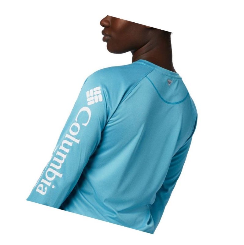 Columbia PFG Tidal Heather Long Sleeve Sweatshirt Kadın Beyaz | 27496-KVAW