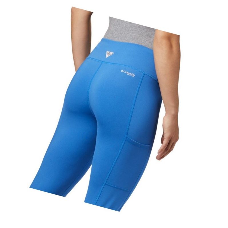 Columbia PFG Tidal Tayt Kadın Mavi | 09418-UCJS