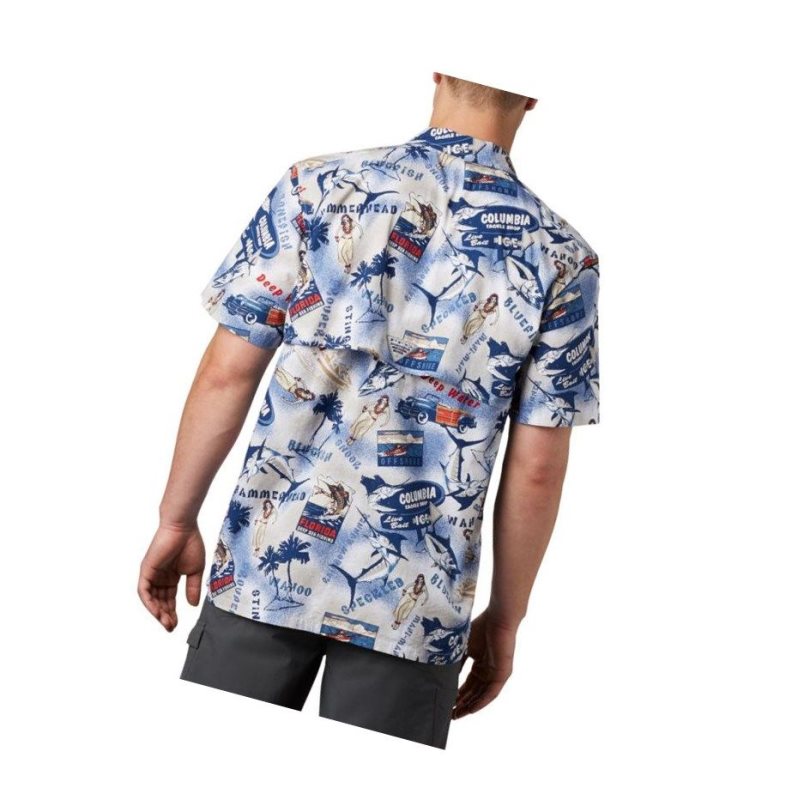 Columbia PFG Trollers Best Short Sleeve Big Gömlek Erkek Koyu Gri | 53824-FLUG