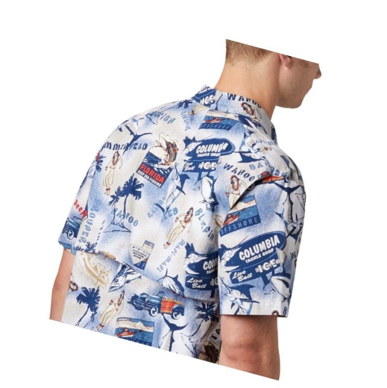 Columbia PFG Trollers Best Short Sleeve Big Gömlek Erkek Koyu Gri | 53824-FLUG