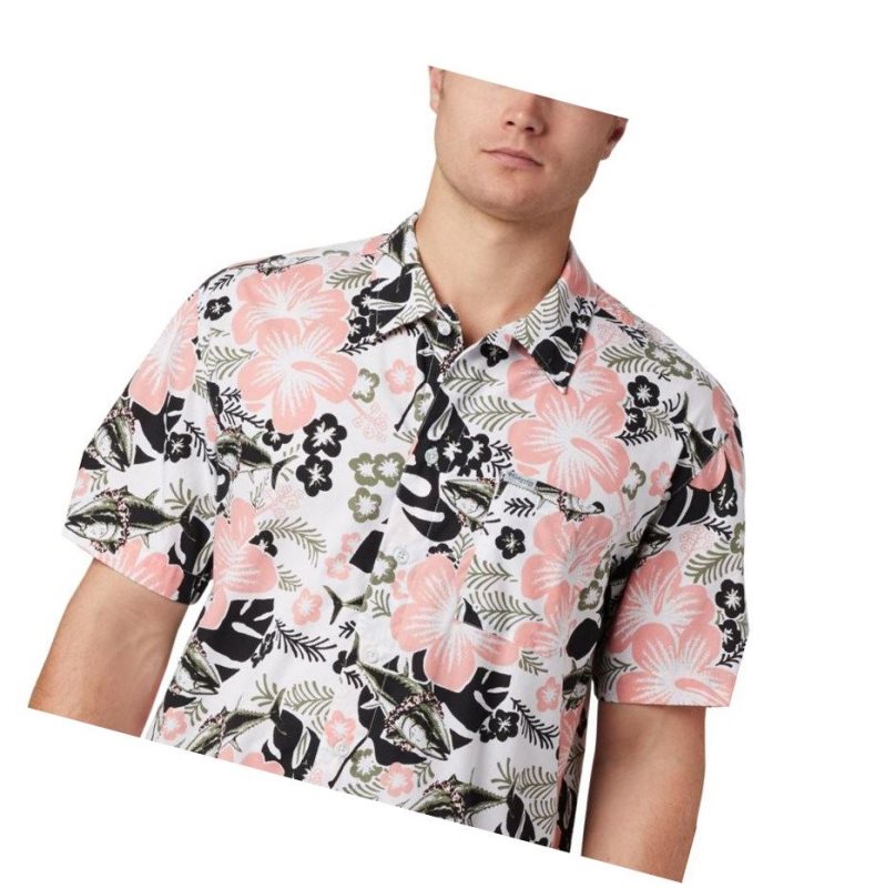 Columbia PFG Trollers Best Short Sleeve Gömlek Erkek Siyah | 94512-HKDN
