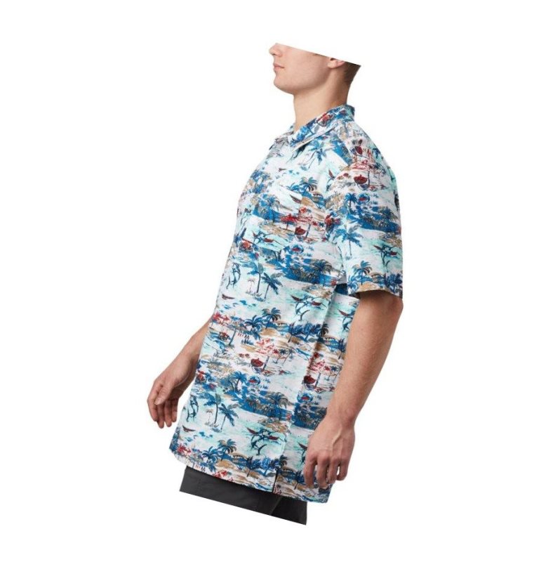Columbia PFG Trollers Best Short Sleeve Tall Gömlek Erkek Renkli | 10948-MQXG