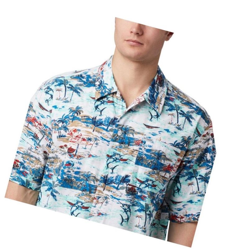 Columbia PFG Trollers Best Short Sleeve Tall Gömlek Erkek Renkli | 10948-MQXG