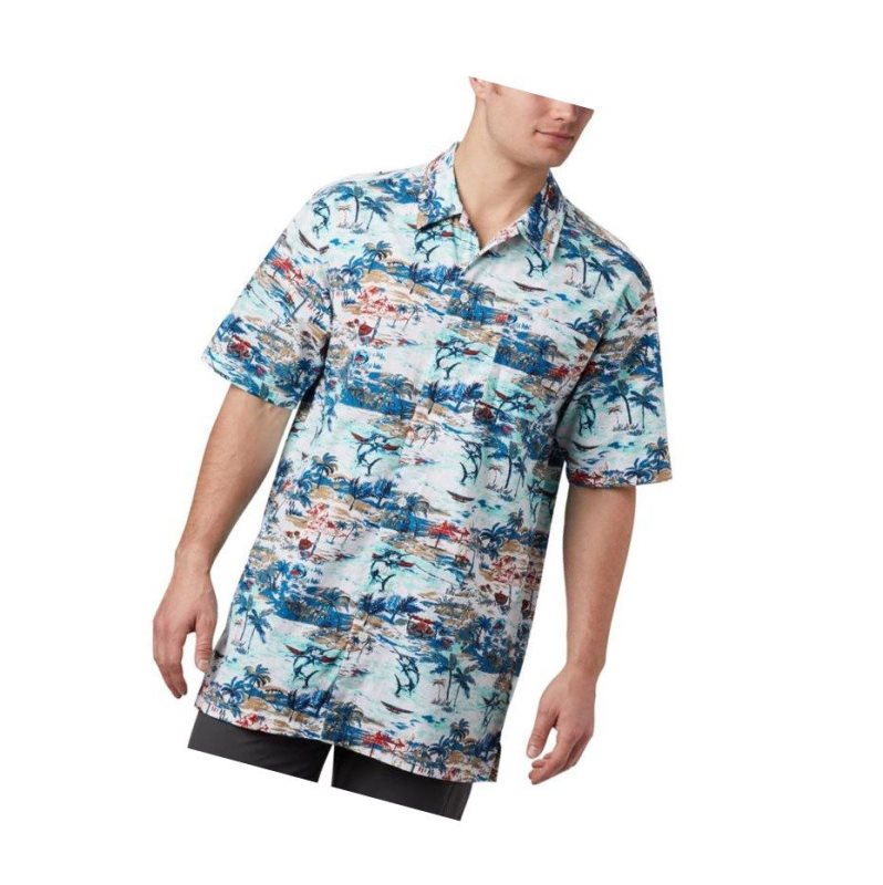 Columbia PFG Trollers Best Short Sleeve Tall Gömlek Erkek Renkli | 10948-MQXG