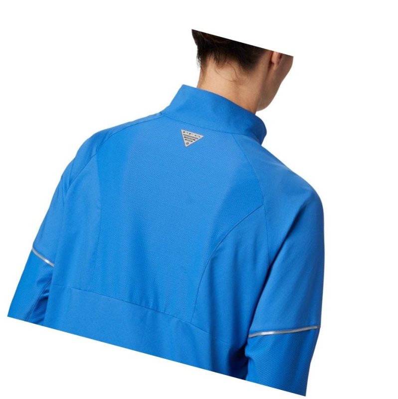 Columbia PFG Ultimate Catch ZERO Long Sleeve Hybrid Gömlek Kadın Mavi | 46275-MPED
