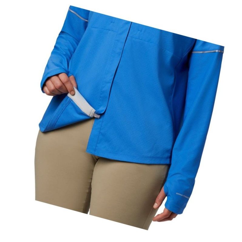 Columbia PFG Ultimate Catch ZERO Long Sleeve Hybrid Gömlek Kadın Mavi | 46275-MPED