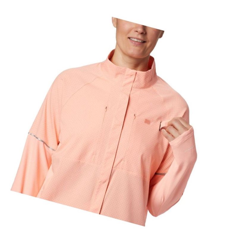 Columbia PFG Ultimate Catch ZERO Long Sleeve Hybrid Gömlek Kadın Pembe | 42165-AMNJ